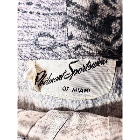 1950s VTG Philmont Sportswear of Miami Grey/Pink Floral Circle Skirt Set M/L - Picture 14 of 15